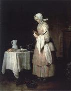 Jean Baptiste Simeon Chardin The fursorgliche lass oil on canvas